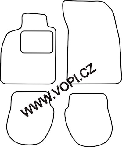 Textil-Autoteppiche Porsche Carrera 2/4 Autofit (3703)